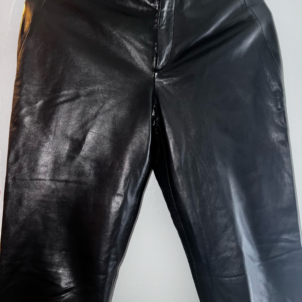 Genuine leather pants